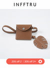 Leather Banana Leaf Pendant