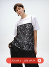 V-hals blomsterblonde tanktop
