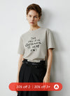 Kortærmet T-shirt med rund hals