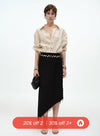 Asymmetrical Side Slit Skirt