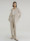 Oversized Textured Suit Shirt