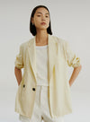 Oversized Textured Suit Shirt