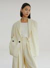Oversized Textured Suit Shirt