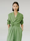 Oversized Textured Suit Shirt