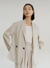 Oversized Textured Suit Shirt