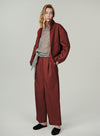 Dual Waistband Wide Leg Pants