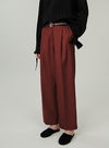 Dual Waistband Wide Leg Pants