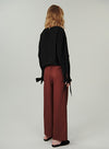 Dual Waistband Wide Leg Pants