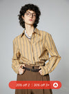 Retro Brown Striped Shirt