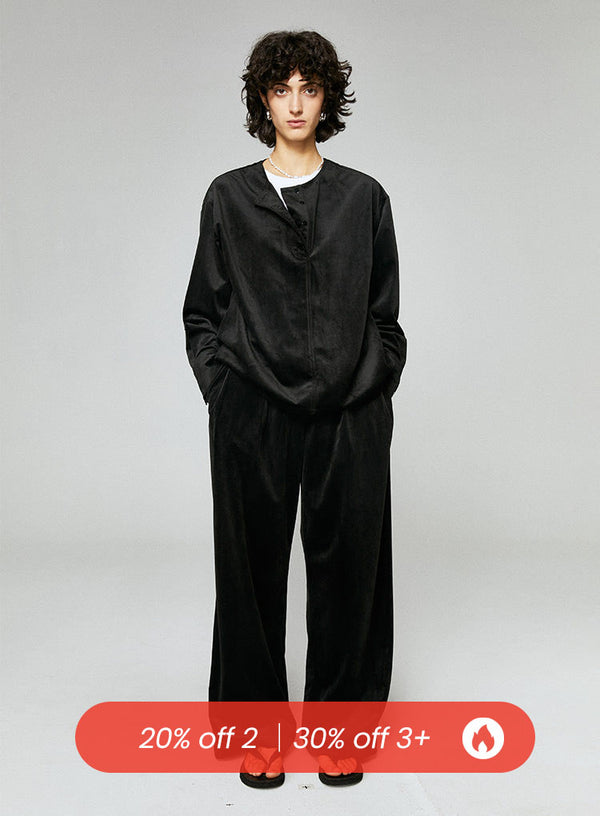 Retro Corduroy Wide Leg Trousers