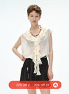 V-hals blomsterblonde tanktop