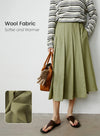 Retro Green Wool Skirt