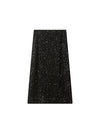 Apricot Black Matte Sequin Skirt