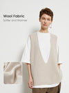 Cashmere dyb V-hals vest