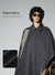 Gray Wrap Style Long Shawl Coat