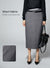 Classic Wool Suit Mid Length Skirt