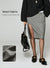 Slit Design Lady Wool Skirt