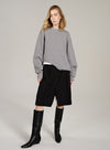 Asymmetric Hem Wool Sweater